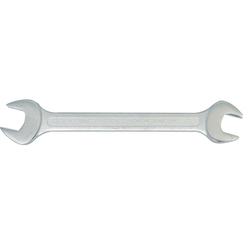 Imperial Open Ended Spanner, Double End, Chrome Vanadium Steel, 13/16in. - Kennedy
