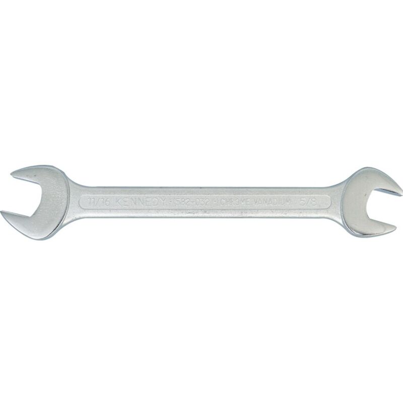Kennedy Imperial Open Ended Spanner, Double End, Chrome Vanadium Steel, 15/16IN.