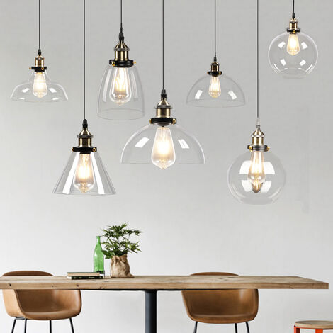 Industrial Pendant Light Glass Lamp Ceiling Lampshade