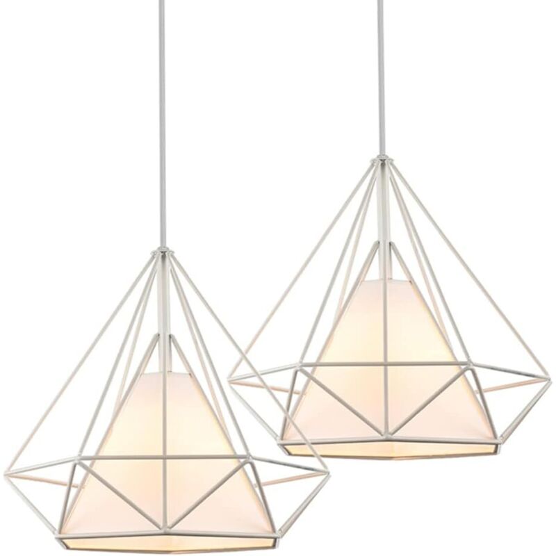 Image of Industrial Pendant Light Metal Geometric Cage&hellip;