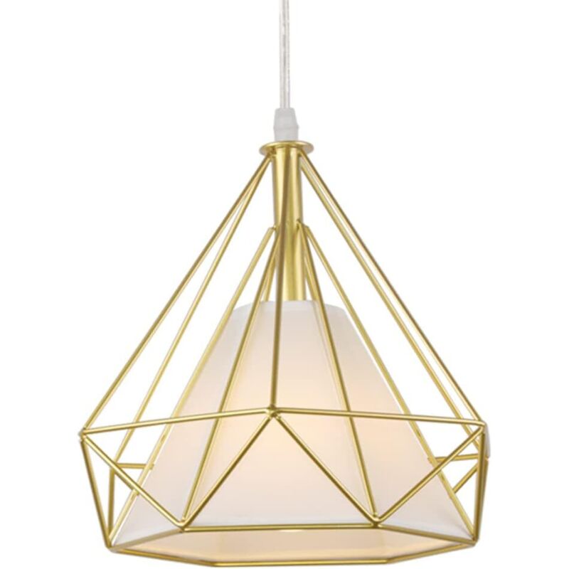 Image of Industrial Pendant Light Metal Geometric Cage&hellip;