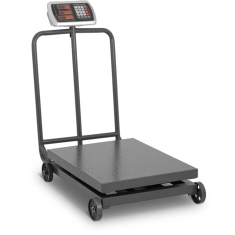 STEINBERG SYSTEMS Industrial Platform Scale With Wheels Floor Scale Weighing Scale LED 600kg/100g