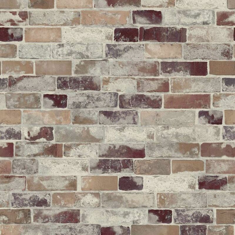 D-c-fix - Industrial Red Brick 3D Effect Wallpaper Grey Bathroom Kitchen Vinyl