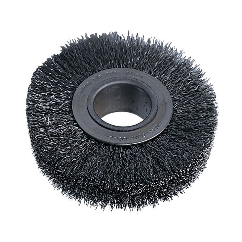 Industrial Rotary Wire Brush - Crimped - 30 SWG - 80 X 22 X 20MM - York