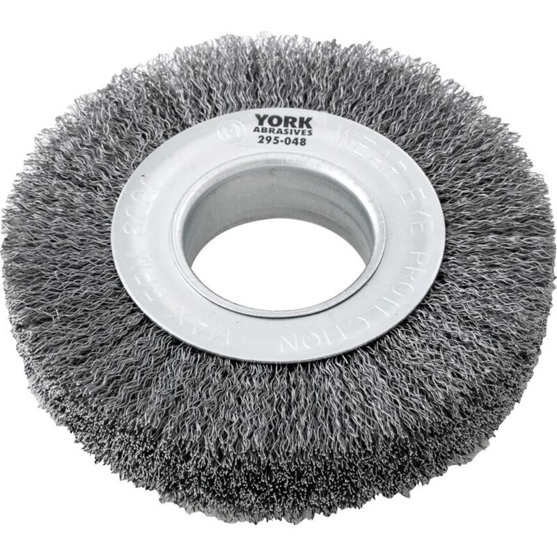 Industrial Rotary Wire Brush - Crimped - 30 SWG - 150 X 29 X 51MM - York