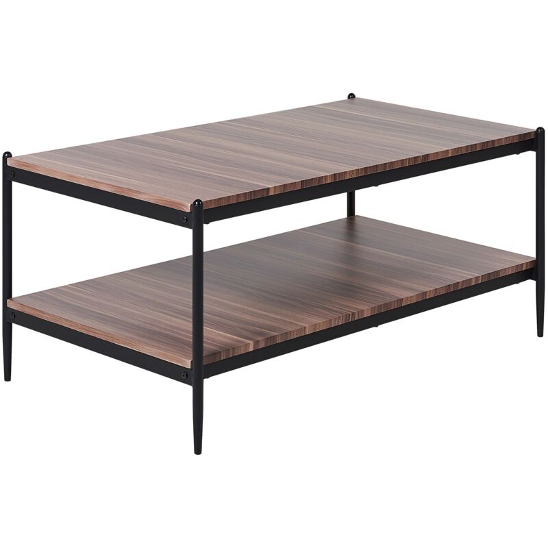 Beliani Coffee Table Avoca Dark Brown