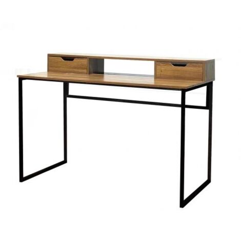 INDUSTRIAL SCRIVANIA METAL/QUERCIA 120X60X95 CM