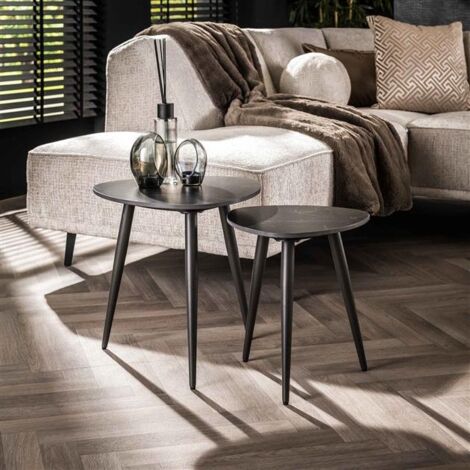 Industrial Side Table Ceramica set of 2
