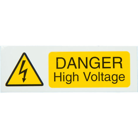 Industrial Signs IS2310SA Danger 415V 75x75 Pack of 10 S/a Vinyl