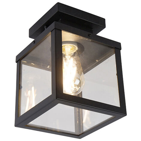 Industrial Smart Outdoor Ceiling Light Black Incl. ST64 Wifi - Rotterdam