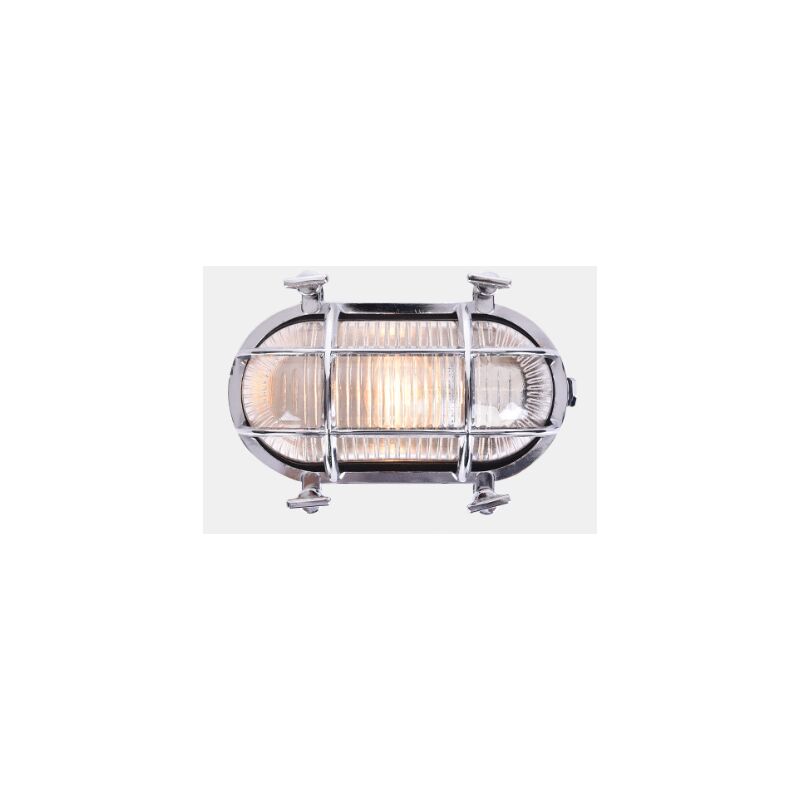 Industrial Style Waterproof and Outdoor Oval Wall Light Restaurant Aisle Corridor Wall Light Ceiling Light Chrome