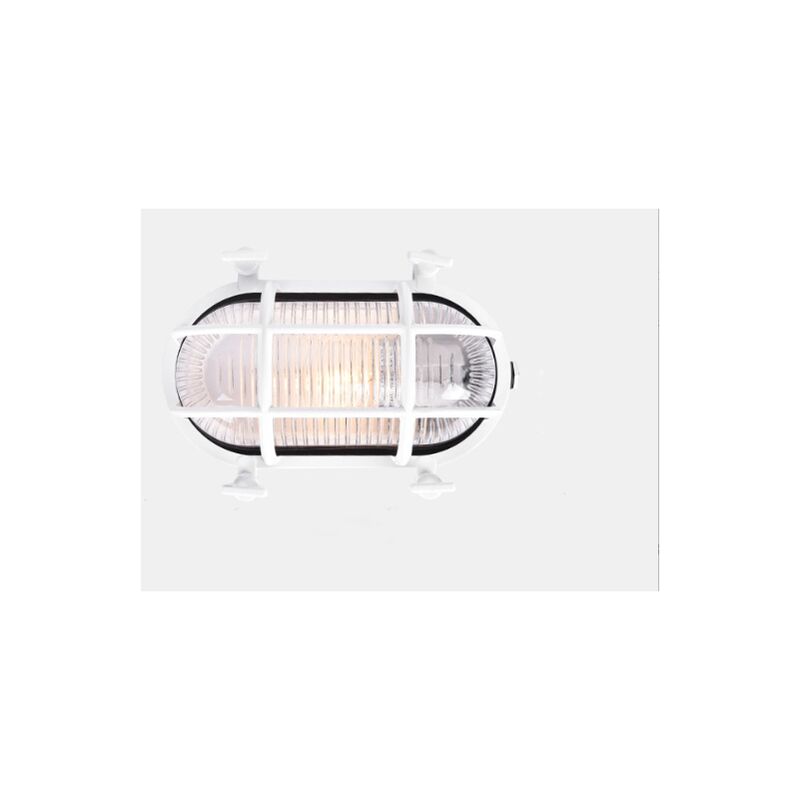 Industrial Style Waterproof and Outdoor Oval Wall Light Restaurant Aisle Corridor Wall Light Ceiling Light White