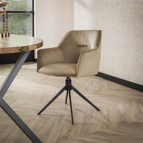 Industrial swivel Armchair Glam Champagne