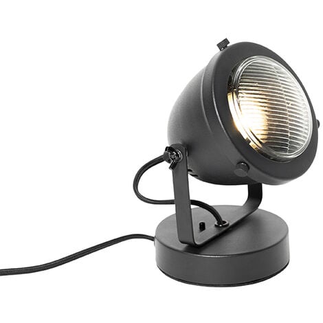 Industrial Table Lamp Black 18 cm - Emado