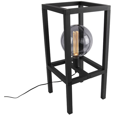 main image of "Industrial table lamp black - Big Cage 2"