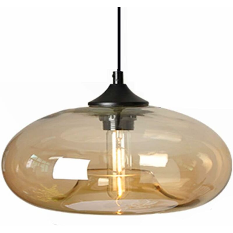 Image of Industrial Vintage Colorful Glass Pendant Light&hellip;