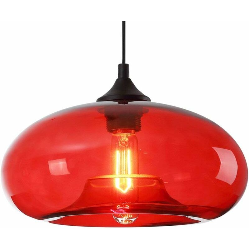 Image of Industrial Vintage Colorful Glass Pendant Light&hellip;