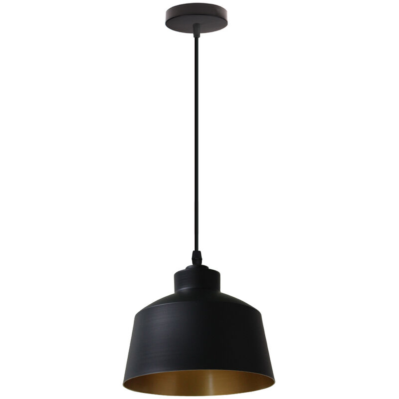 Wottes - Industrial Wrought Iron Decorative Chandelier Adjustable Modern Creative Pendant Light Fixture - Nero