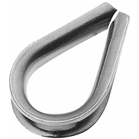INDUSTRIALES Terminal de corazón M3 Protector de cable de acero galvanizado Diámetro Cable Acero 3mm Paquete 25 Fijación fuerte y duradera para aplicaciones de Cable Marino, Industrial, Invernad