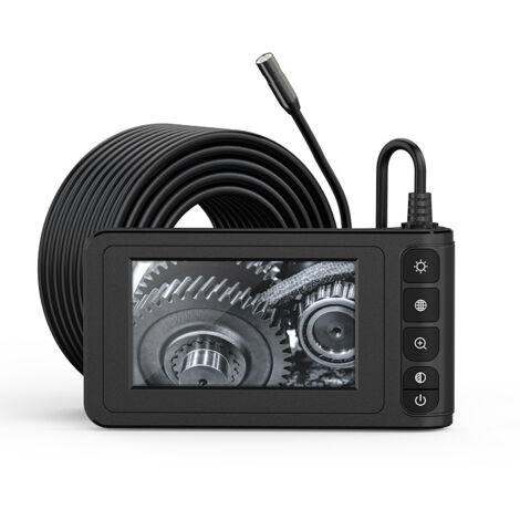 DPduct Endoskopkamera Mit 10m Kabel & 5 Zoll Bildschirm – Wasserdichte Rohrkamera Mit Dual-Lens, 1080P, 32GB Speicher