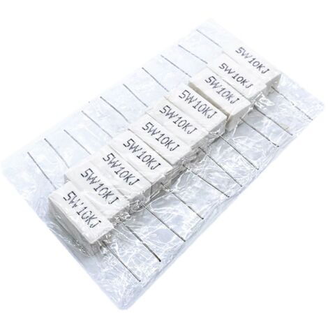 【Industrie-Kit 670】Komplettes Set mit 5-W-Klebwiderständen (67 Widerstandswerte, von 0,1 Ω bis 750 Ω, jeweils 10 Stück)