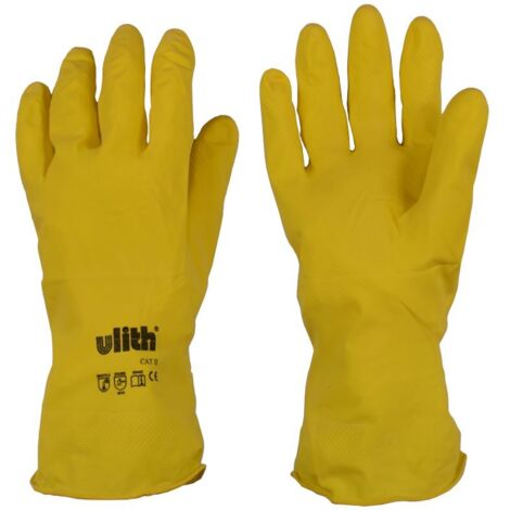 Industriehandschuhe Latex-Kautschuk Gr. XL/10 gelb