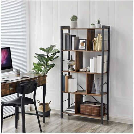 INDUSTRIELLE BÜCHERREGAL VASAGLE - Schwarz / Braun