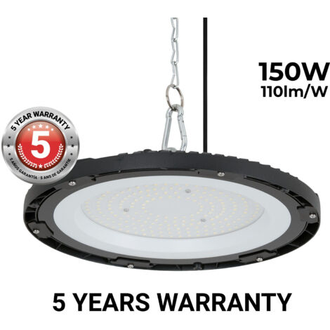 Industrielle LED-Hallenstrahler - 150W - IP65 - 110lm/W - 5