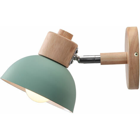 Industrielle Retro-Wandleuchte, drehbar, für den Innenbereich, Metall-Wandleuchte, E27-Wandleuchte für Bar, Innenhof, Loft, Ø15 cm – Grün DRIVE