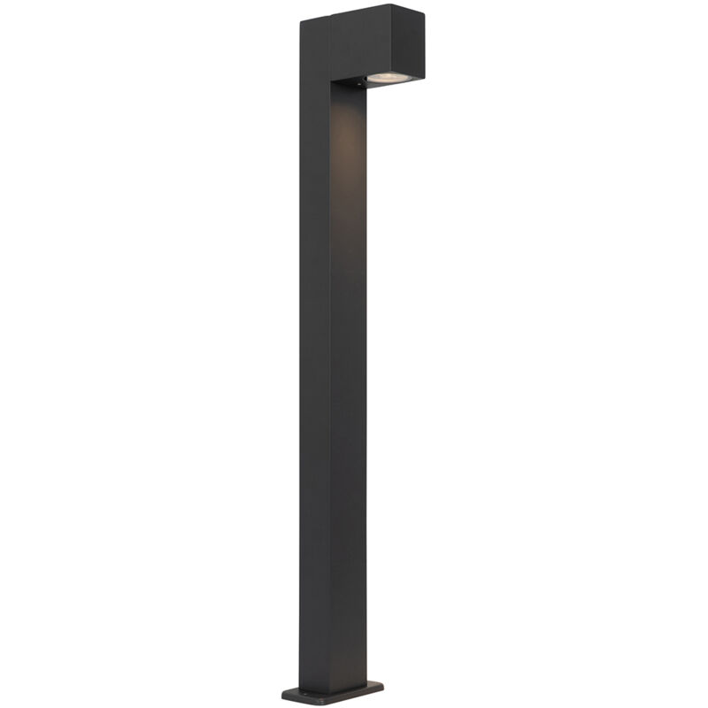 Qazqa Industrielle Stehleuchte Für Den Außenbereich Dunkelgrau 80 Cm Ip44 - Baleno