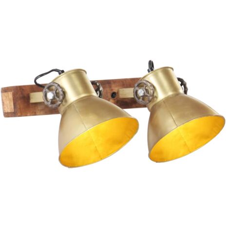 Industrielle Wandlampe Messing 45x25 cm E27