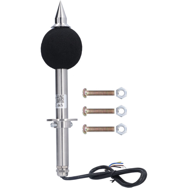 Image of Industrieller Dezibel-Schallsensor mit langem Schaft aus Edelstahl für den industriellen Einsatz.