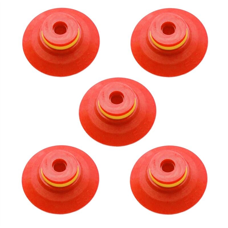 Image of Tlily - Industrieller flacher Vakuum-Saugnapf mit Rippen, 5er-Pack F30