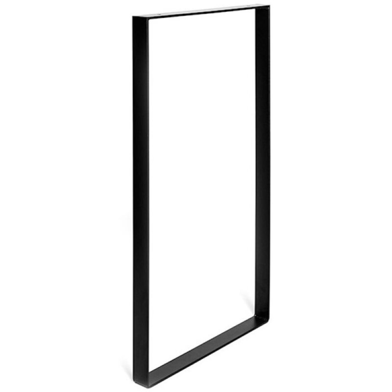 Stahlfuß Rahmen 710x385x40x5, Matt Schwarz