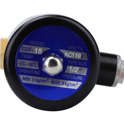 Industrielles Dampfmagnetventil aus Messing, Innengewinde G1/2 für Luft, Gas, Öl ZQDF-15AC110V