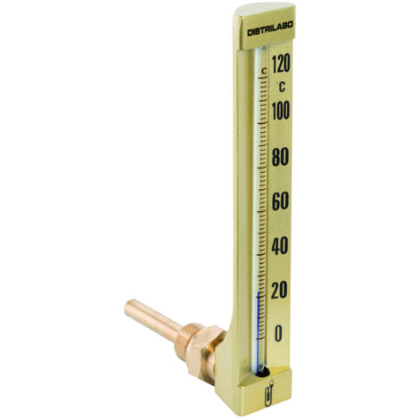 Industrielles Winkelthermometer - 15x21 - Großes Modell 200mm Sonde lang 63mm - von -30 bis 50°C