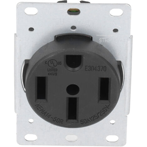 Industriesteckdose NEMA 14-50R 50A 250V, 4-poliger Stecker für den professionellen Einsatz unter hohen Belastungen