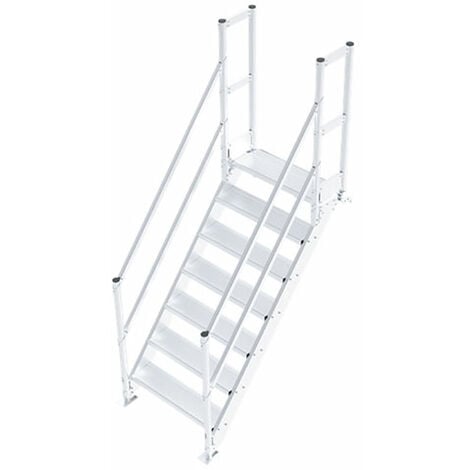 Industrietreppe  5 Stufen  - Standhöhe 1.05m - SLD8-50ESC110-KFM