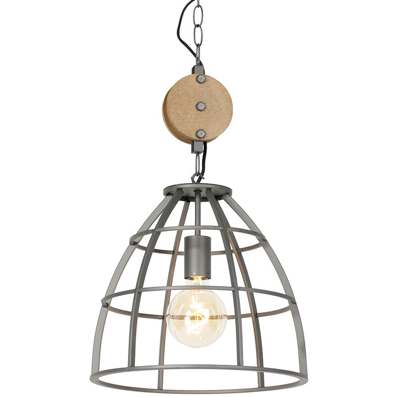 Image of Industrial Pendant Light Dark Grey with&hellip;