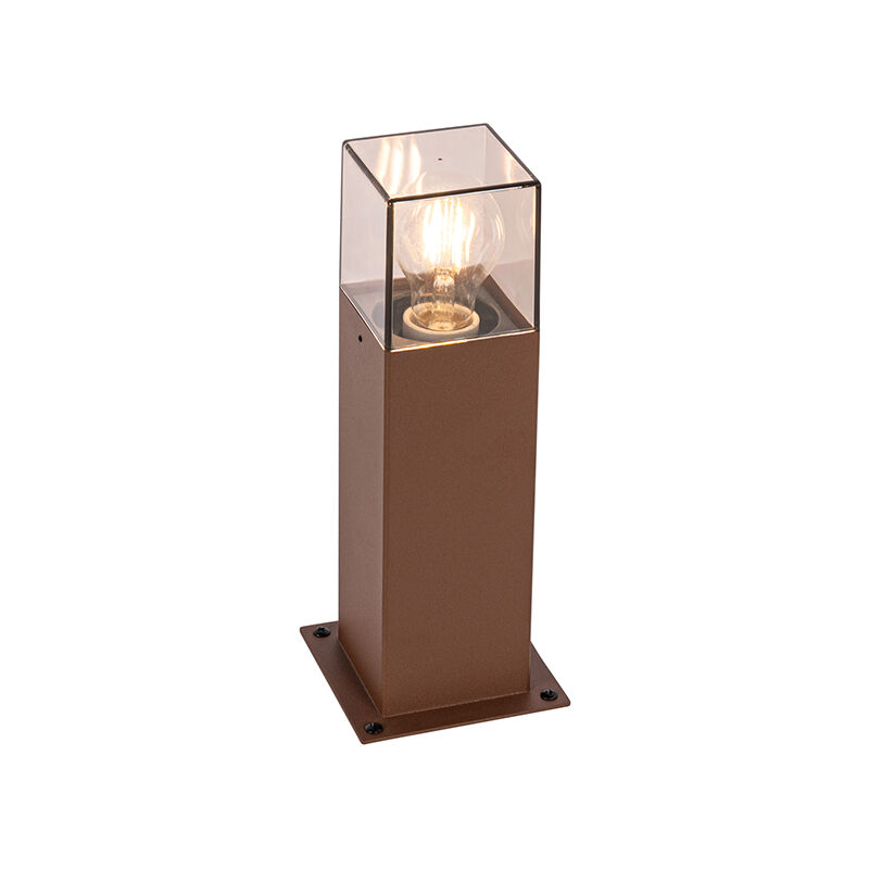 Image of Industrial Standing Outdoor Lamp Rust Brown&hellip;