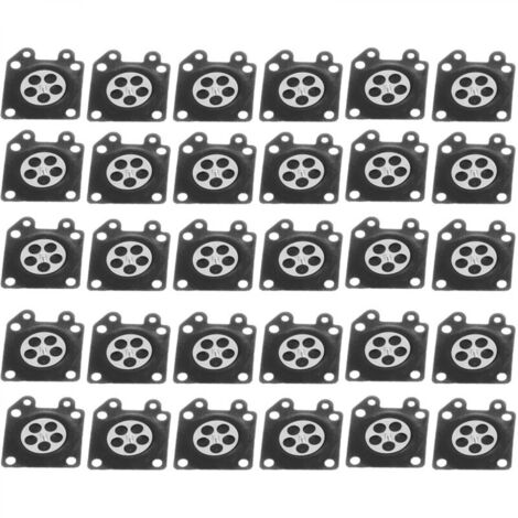 Ineasicer 30Pcs/Set Joint de membrane de carburateur Accessoire pour tronçonneuse ZAMA 2500/3800/4500/5200/5800