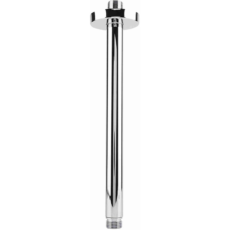 Ineasicer - Bras de douche rond en acier inoxydable pour salle de bain (30 cm)