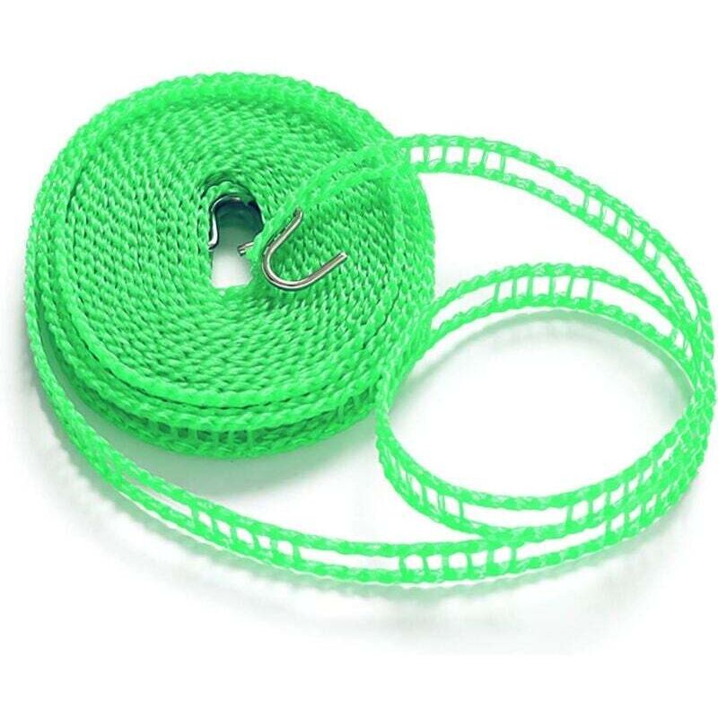 Ineasicer Corde à Linge Extensible Antidérapante Portable Nylon Corde Linge Camping, Coupe Vent Corde à Linge Retractable Fil Etendage a Linge