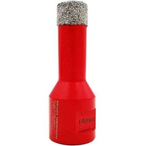 Ineasicer Forets Diamant 14mm Trépans de Forage avec Filetage M14 pour Perçage à sec en Porcelaine Carrelage Granit Marbre