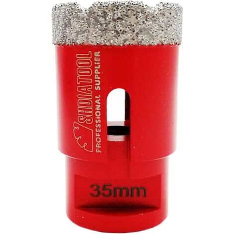 Ineasicer Forets Diamant 35mm Trépans de Forage avec Filetage M14 pour Perçage à sec en Porcelaine Carrelage Granit Marbre
