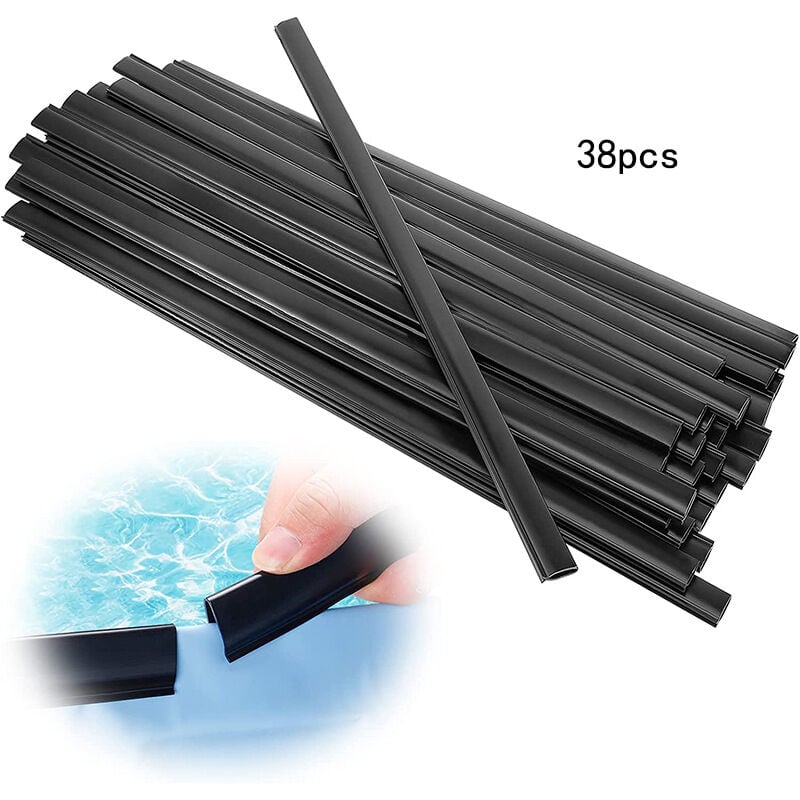 Ineasicer - Lot de 38 Clips de Couverture de Piscine Bandes de Fixation Fermes pour Piscine Ovale, 61CM