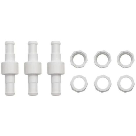 Ineasicer Pool Cleaner Tuyau Pivotant Roulement Billes D20 Remplacement pour Polaris 180 280 380 3900 Pool Cleaner Roulement Billes Pivotant D20 D15 Lot de 3 en Blanc