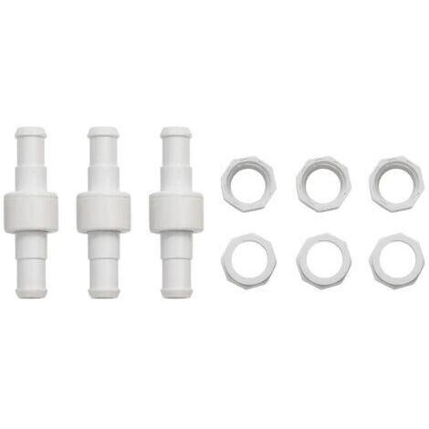 Ineasicer Poolreiniger Schlauch Kugelgelenk-Drehgelenk D20 Ersatz für Polaris 180 280 380 3900 Poolreiniger Kugelgelenk-Drehgelenk D20 D15 3er-Set in Weiß