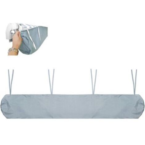 Ineasicer Protecteur De Couverture d'Auvent Anti-Poussière, Housse De Auvent Pare Soleil Sac De Protection pour Store Banne, avec Cordon, pour Terrasse De Jardin Extérieur(Size:4M,Color:Gris)