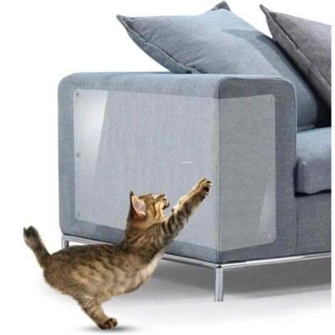 Ineasicer Protection Canape Chat Anti Griffe - 6 PCS Protecteurs Canapé Chat - Protège Griffoir Chat Canapé - Protecteurs Anti-Griffes de Chat - Porte Mur Tapis griffoir pour Canapé Table Meubles